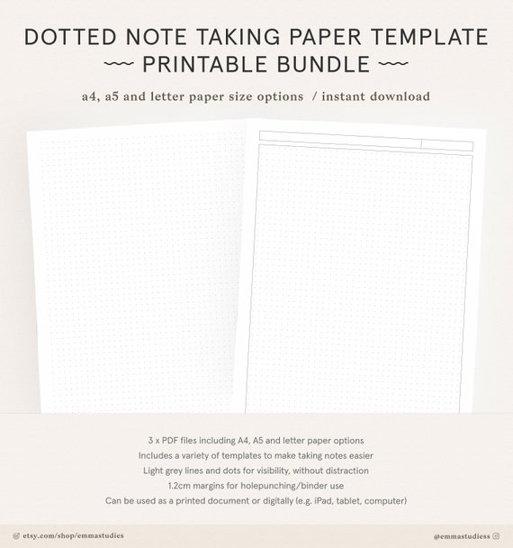 A4 Plain White Discbound Planner Paper A4 Plain Paper Refill Pack for A4  Mind Map Planner 