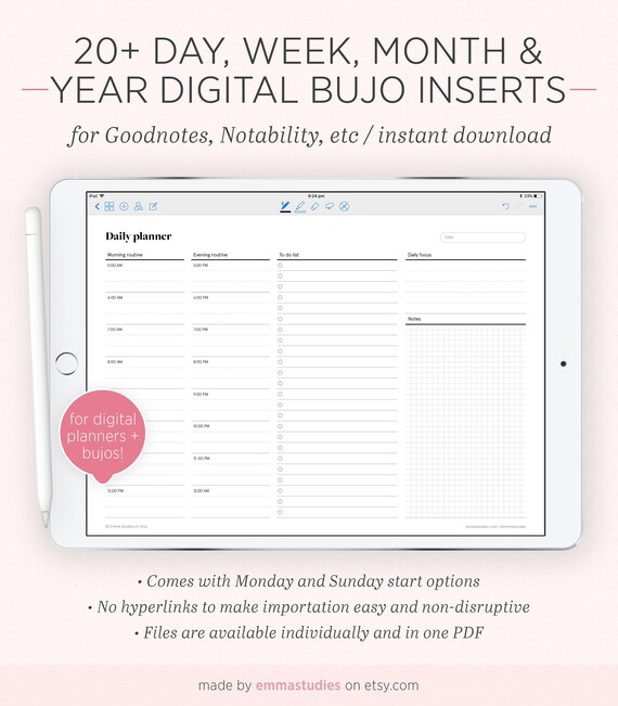 Paper & Party Supplies Paper Calendars & Planners one page per day