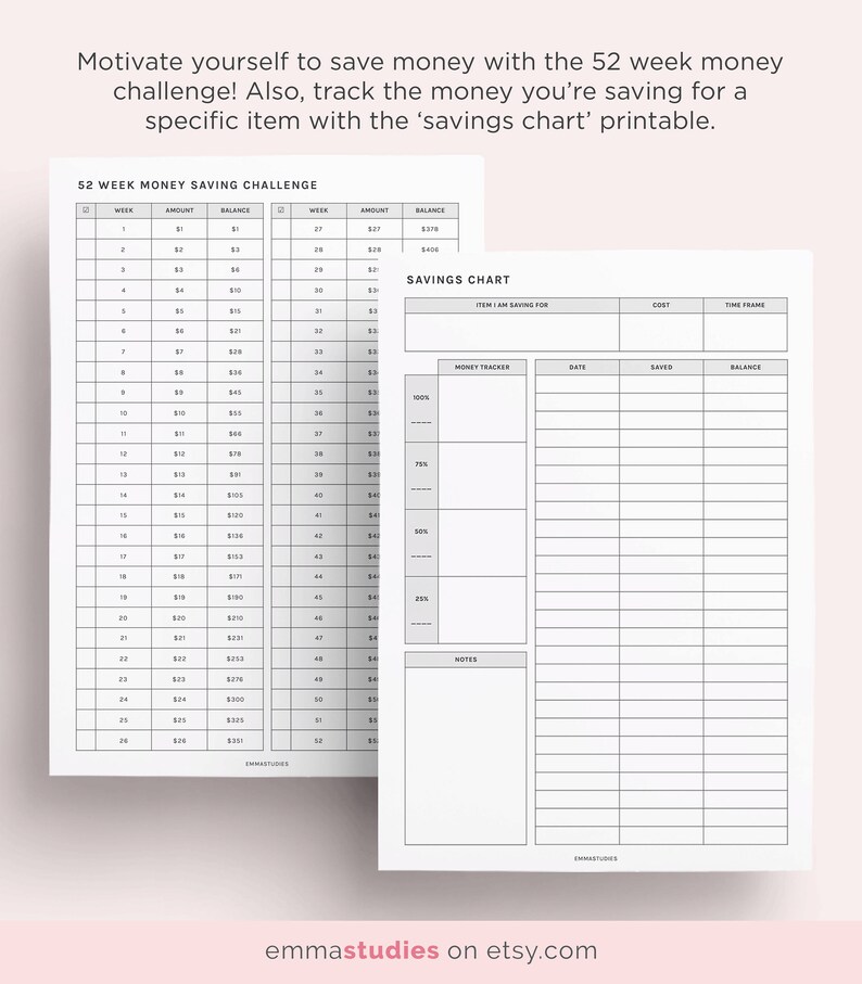 Student Financial Planner Printable Pack College | Etsy