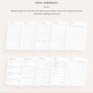 Back to School, College and University Organiser Printable Pack for ...