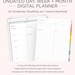 Undated Digital Daily, Weekly, Monthly and Yearly Planner | Pastel Portrait GoodNotes Notability Hyperlinked Agenda | iPad Tablet Diary