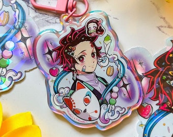 Deco Tanjir0 Devil Hunter Acrylic Keychain (KawaiixHawaii)