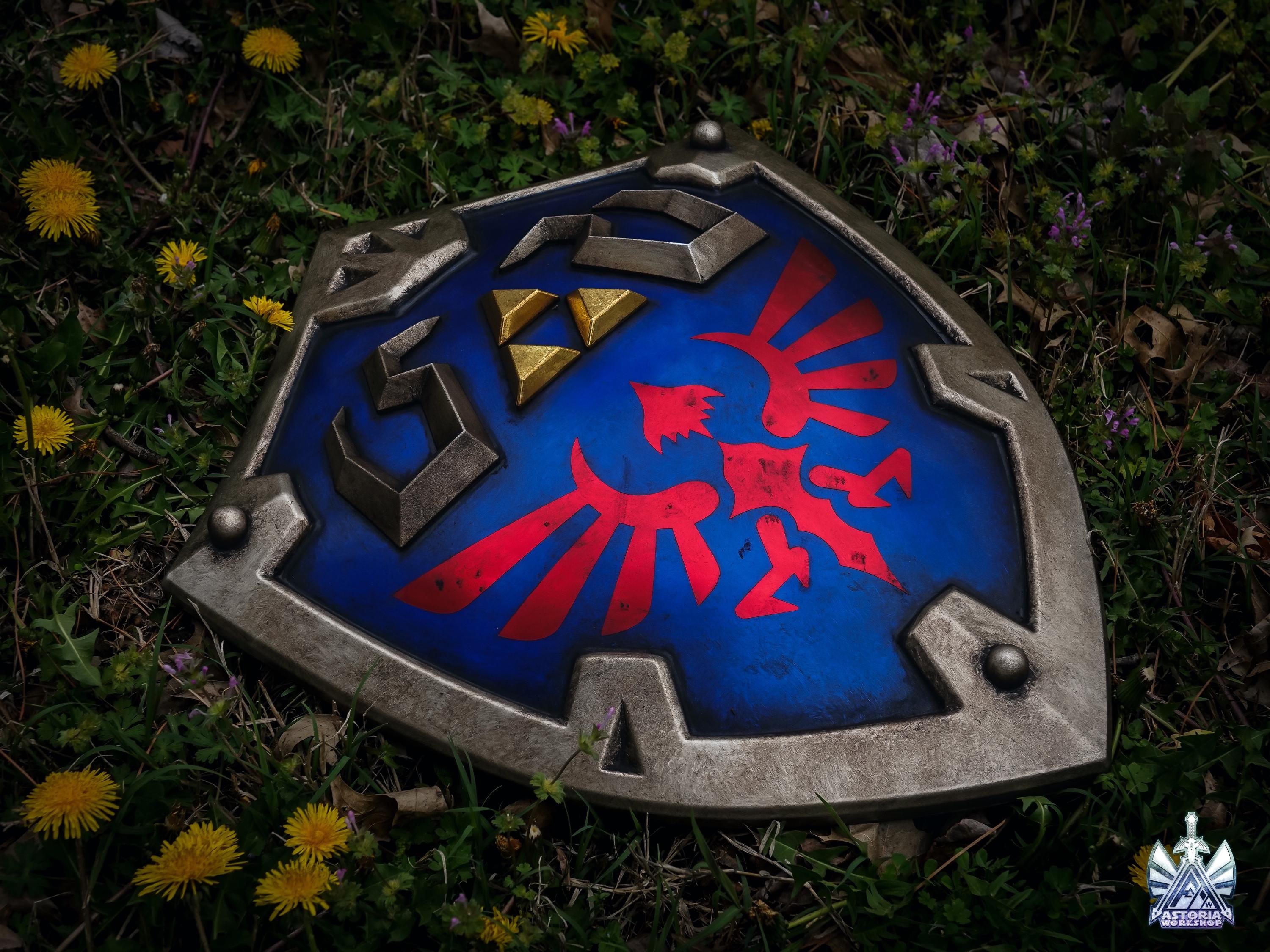 ハイリアの盾 - ゼルダの実物大1:1金属レプリカ BOTW、TOTK、オカリナ