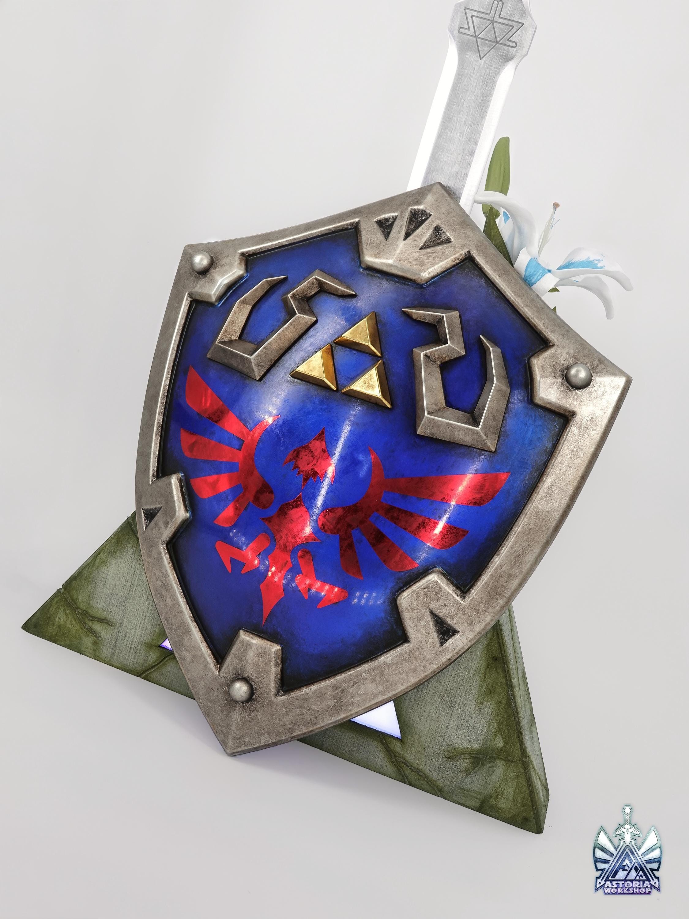 ハイリアの盾 - ゼルダの実物大1:1金属レプリカ BOTW、TOTK、オカリナ