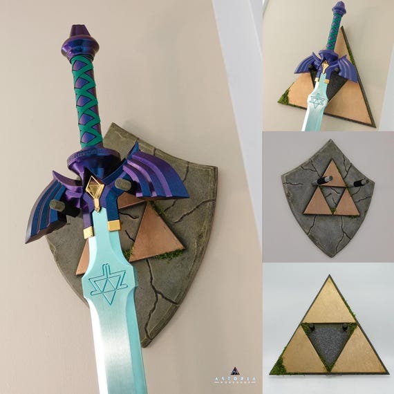 Zelda Wall Mount Hanger for Master Sword, Wall Art Gaming Room