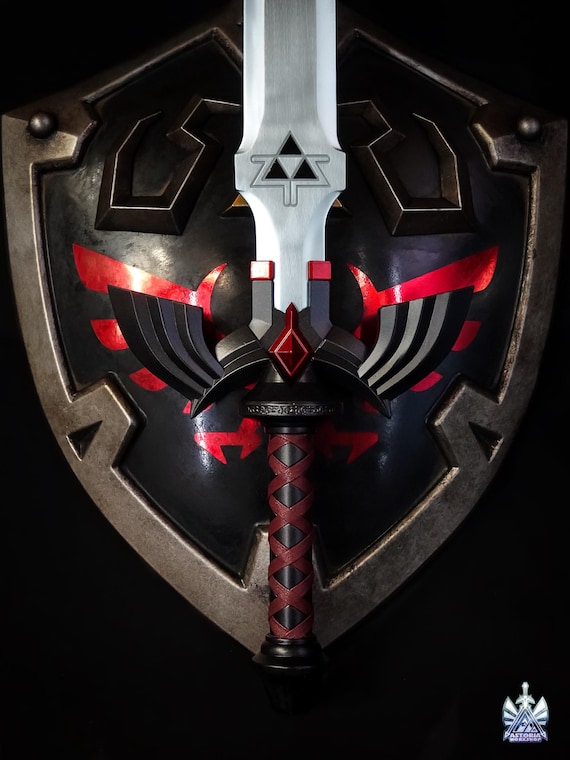 ハイリアの盾 - ダークリンクエディション ゼルダ 実物大 1:1 メタル