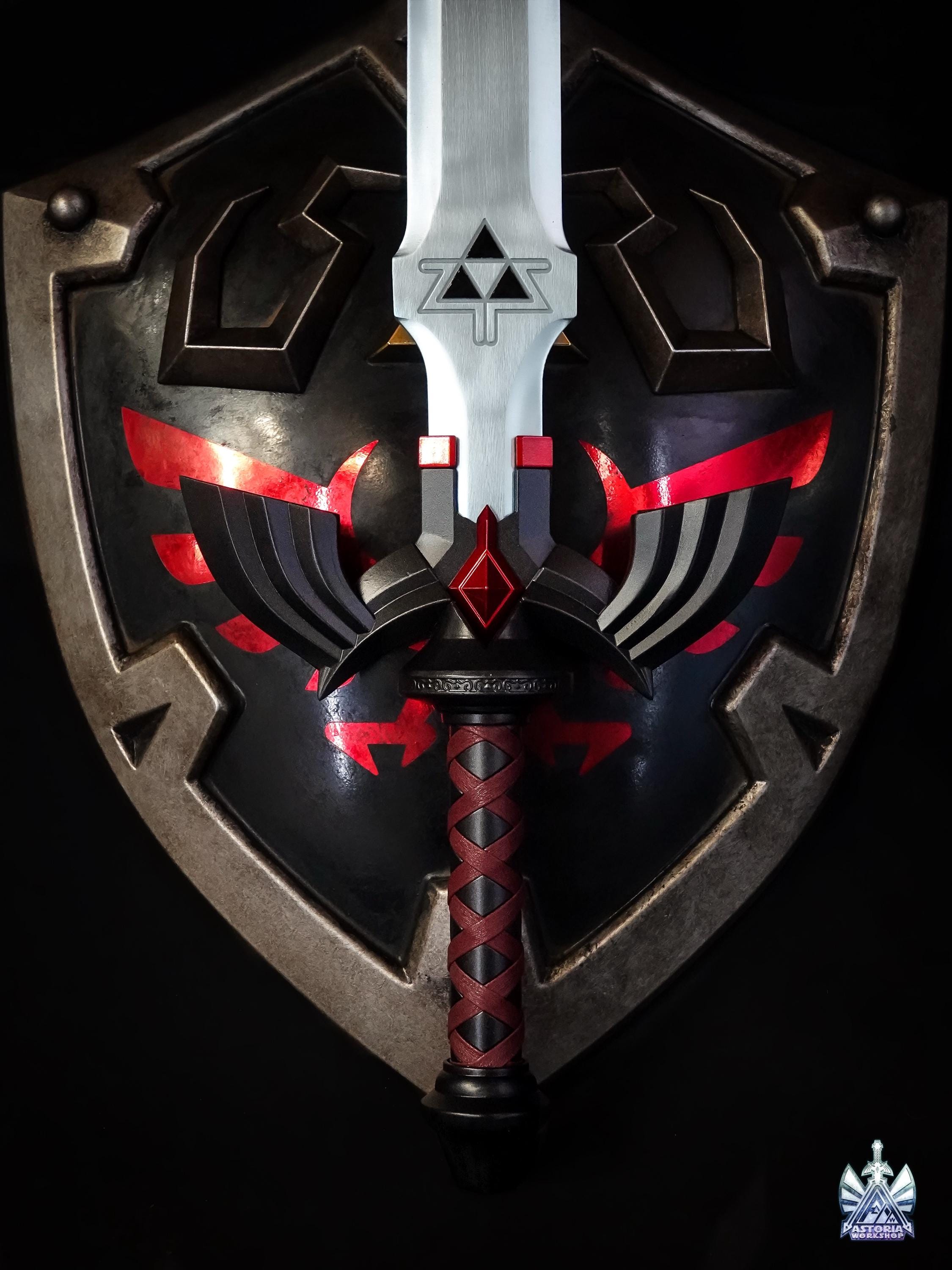 ハイリアの盾 - ダークリンクエディション ゼルダ 実物大 1:1 メタル