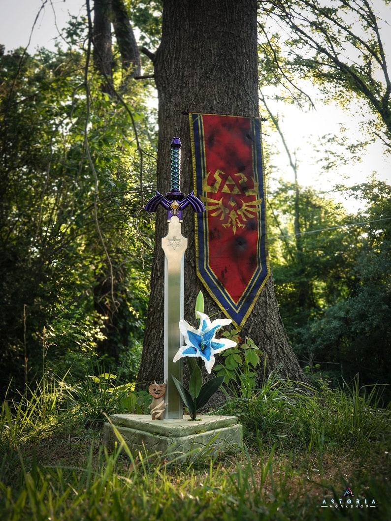 Legend of Zelda Master Sword Full-Size Metal Replica, Breath of the Wild, Twilight Princess, Ocarina of Time, Tears image 6