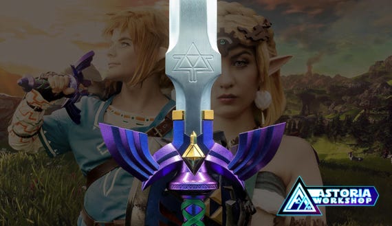 Zelda Master Sword V3 Life Size Metal Replica, Breath of the Wild