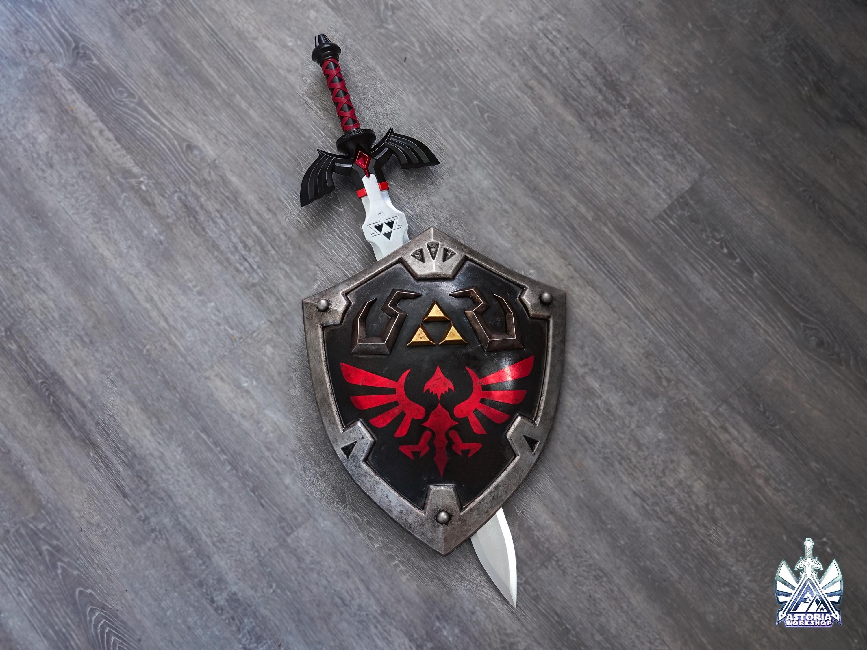 ハイリアの盾 - ダークリンクエディション ゼルダ 実物大 1:1 メタル