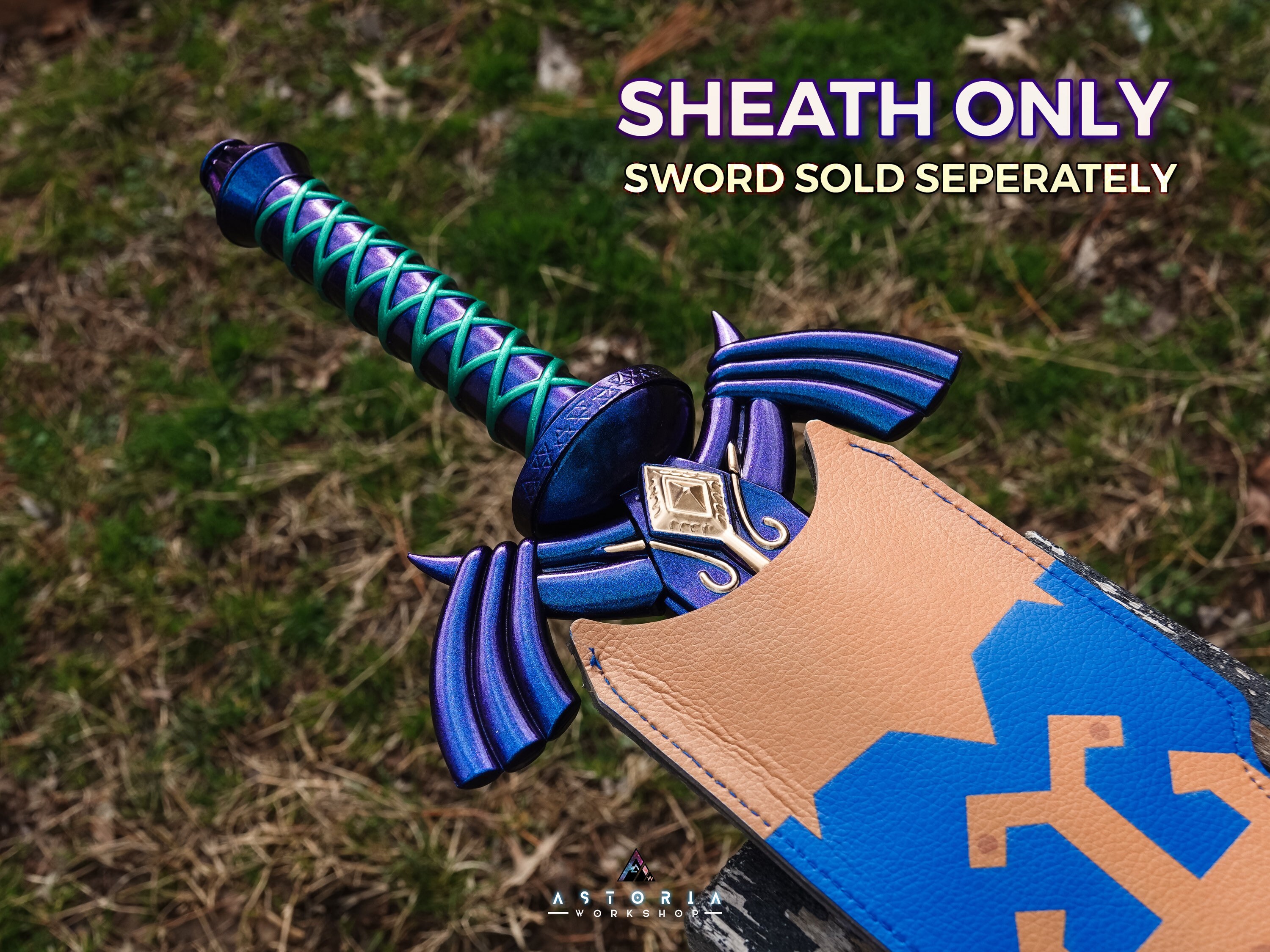 Legend of Zelda Master Sword Replica with Custom Hylian Scabbard