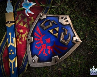 ハイリアの盾 - ゼルダの伝説等身大1:1メタルレプリカ（BOTW、TOTK