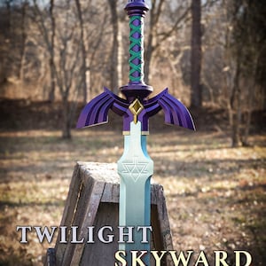 NEW Zelda Master Sword V3 Full-Size Metal Replica, Breath of the Wild, Twilight Princess, Ocarina of Time, Tears of the Kingdom, TOTK, BOTW Twilight/Skyward