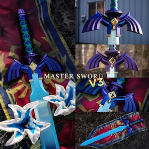 NEW Zelda Master Sword V3 Full-Size Metal Replica, Breath of the Wild, Twilight Princess, Ocarina of Time, Tears of the Kingdom, TOTK, BOTW image 1