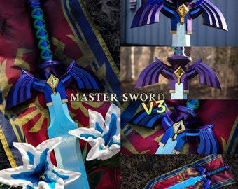 Nouvelle réplique en métal pleine taille de Zelda Master Sword V3, Breath of the Wild, Twilight Princess, Ocarina of Time, Tears of the Kingdom, TOTK, BOTW