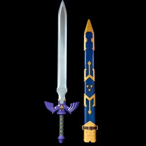 Hylian Sheath - Zelda Master Sword V3 Wooden Life-Size Accessory for Astoria Master Swords, BOTW, Tears of the Kingdom