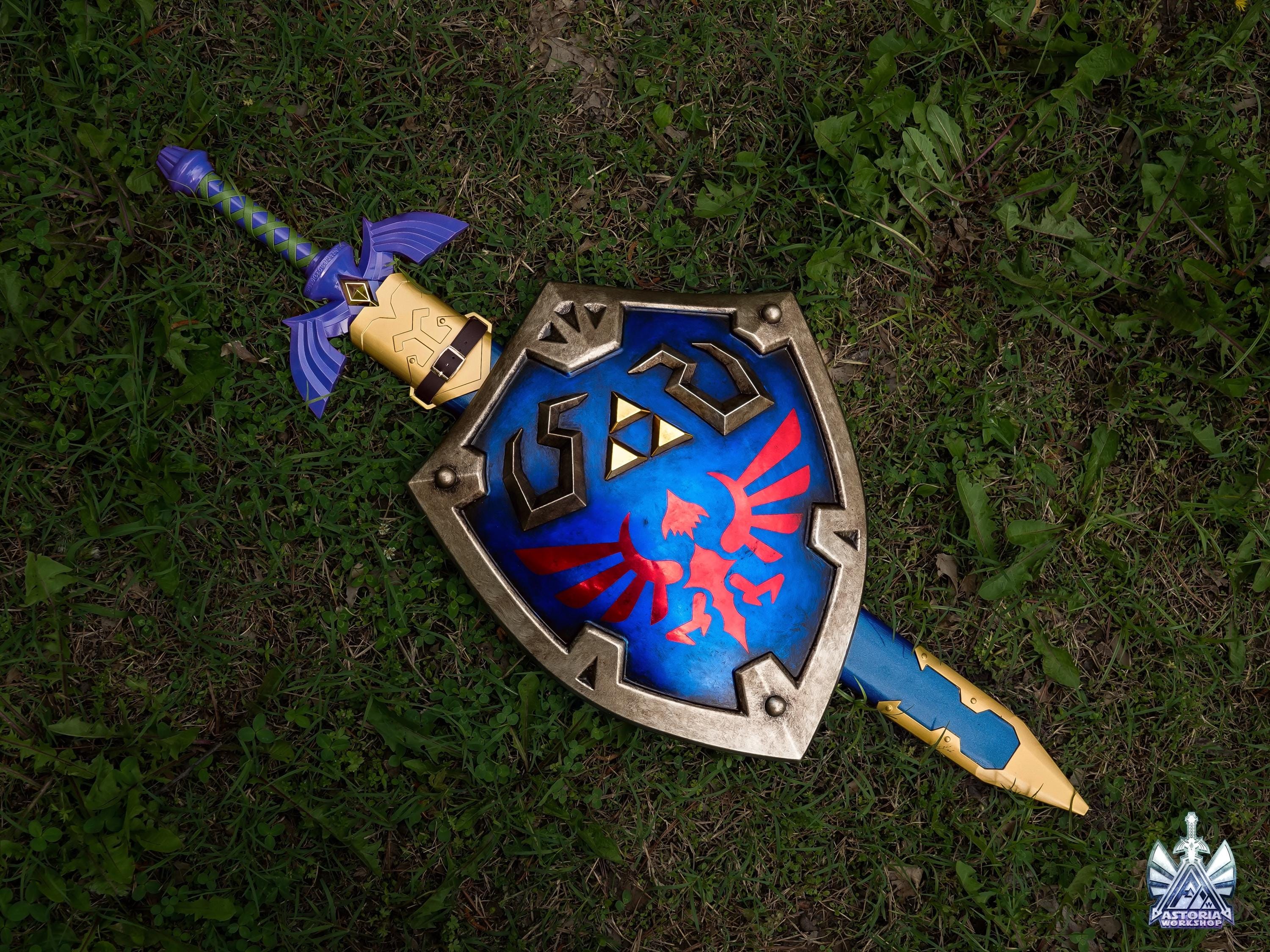 ハイリアの盾 - ゼルダの実物大1:1金属レプリカ BOTW、TOTK、オカリナ