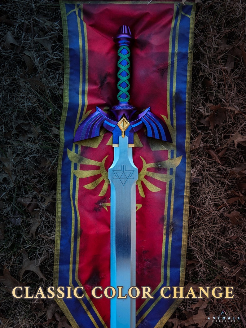 NEW Zelda Master Sword V3 Full-Size Metal Replica, Breath of the Wild, Twilight Princess, Ocarina of Time, Tears of the Kingdom, TOTK, BOTW Limited ColorChange