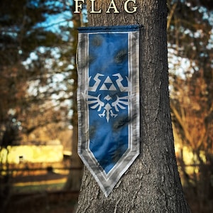 Zelda Hyrule Flag Zora Edition, Hyrule Castle Flag, Hylian Flag MASSIVE TOTK BOTW Hyrule Kingdom