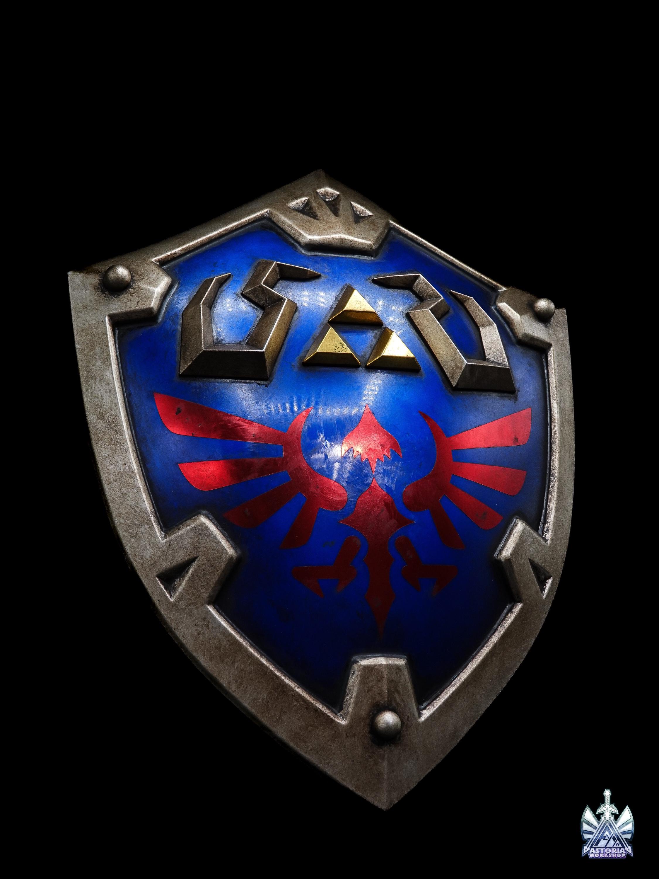 ハイリアの盾 - ゼルダの実物大1:1金属レプリカ BOTW、TOTK、オカリナ