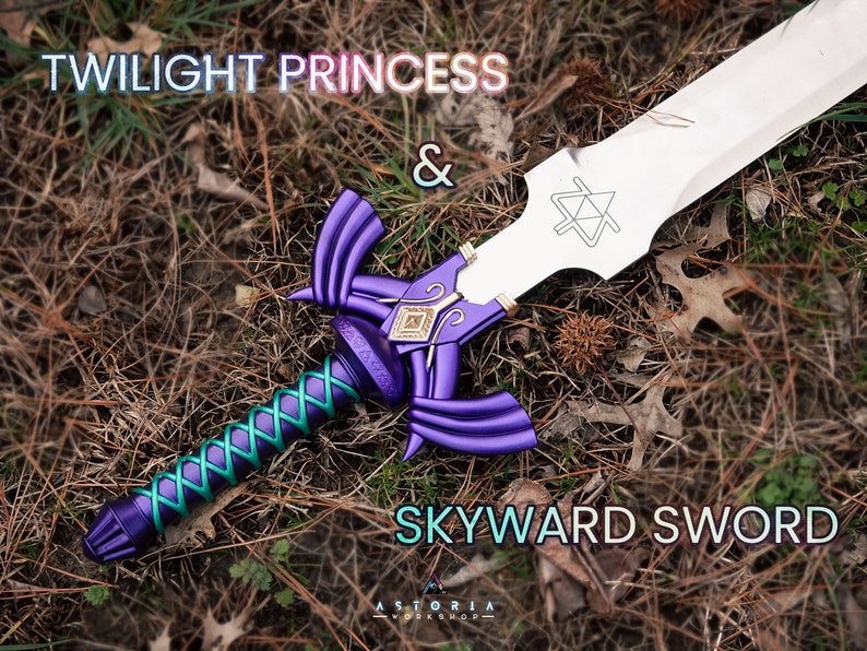 Legend of Zelda Master Sword Full-Size Metal Replica, Breath of the Wild, Twilight Princess, Ocarina of Time, Tears Twilight/Skyward
