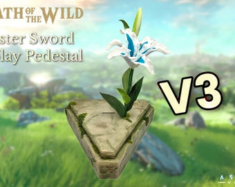 Pedestal de exhibición de la Espada Maestra de Zelda, Breath of the Wild: Edición Prueba de la Espada, BOTW, Tears of the Kingdom TOTK V3