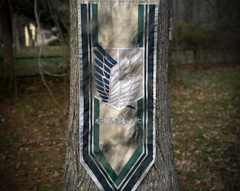 Anime Cub Scouts Flag, Regiment Titan Scout Flag MASSIVE Battle-Worn