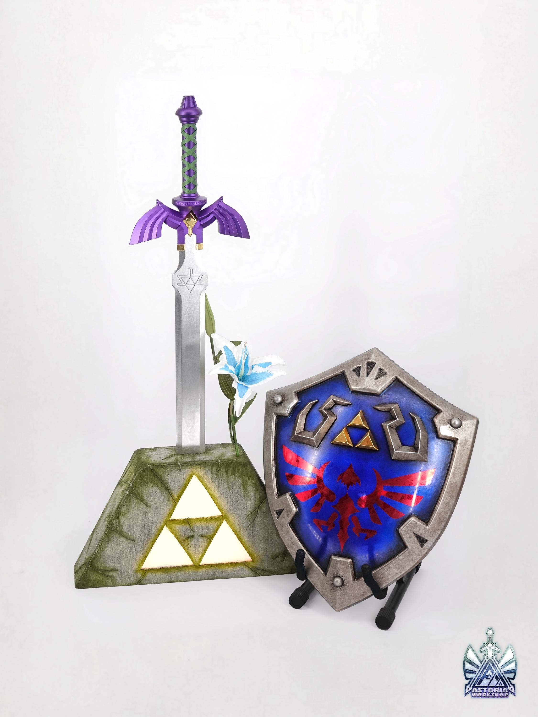 NEW V3 Zelda Triforce Display Pedestal of Time for Master Sword