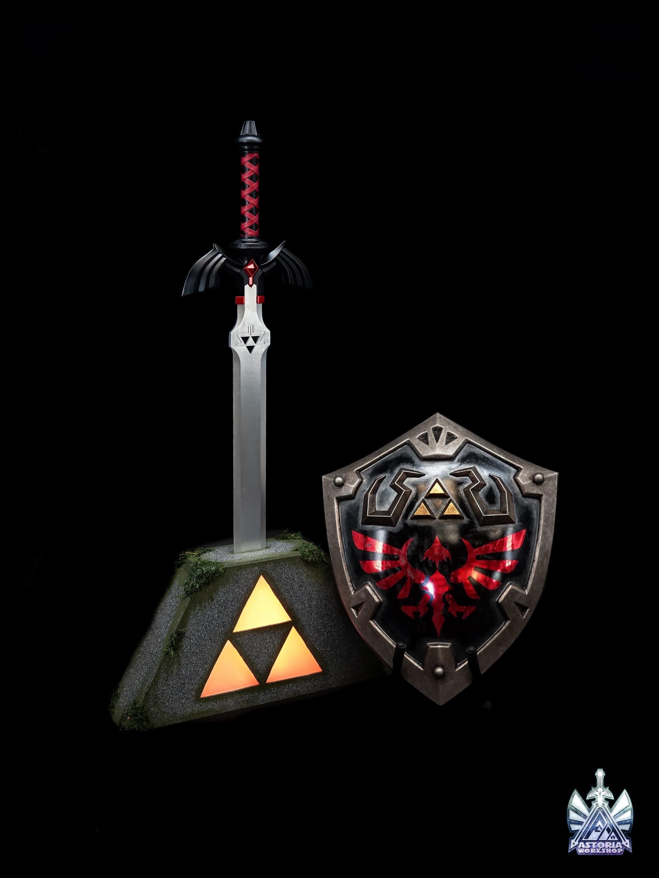 ハイリアの盾 - ダークリンクエディション ゼルダ 実物大 1:1 メタル