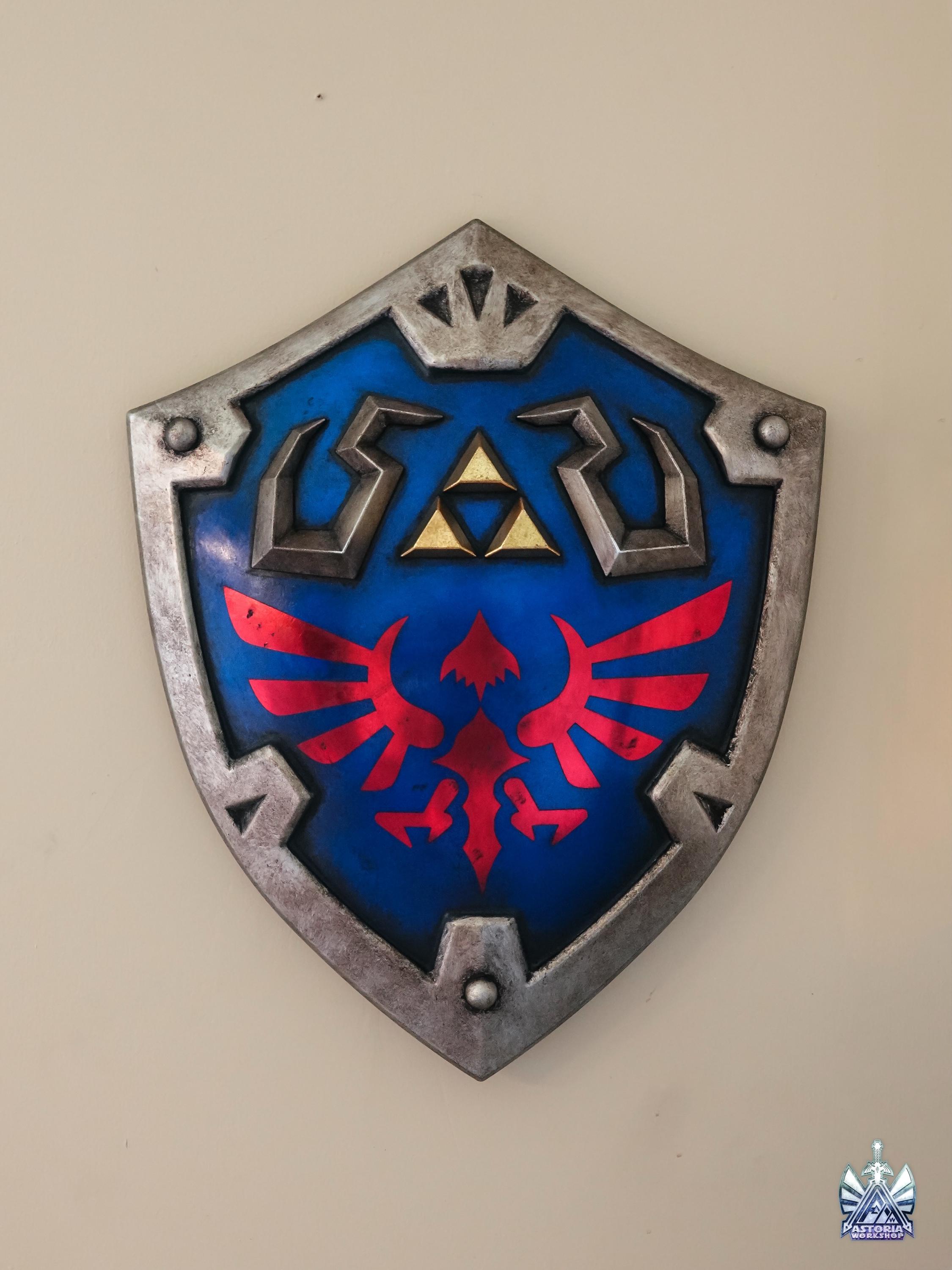ハイリアの盾 - ゼルダの伝説等身大1:1メタルレプリカ（BOTW、TOTK 