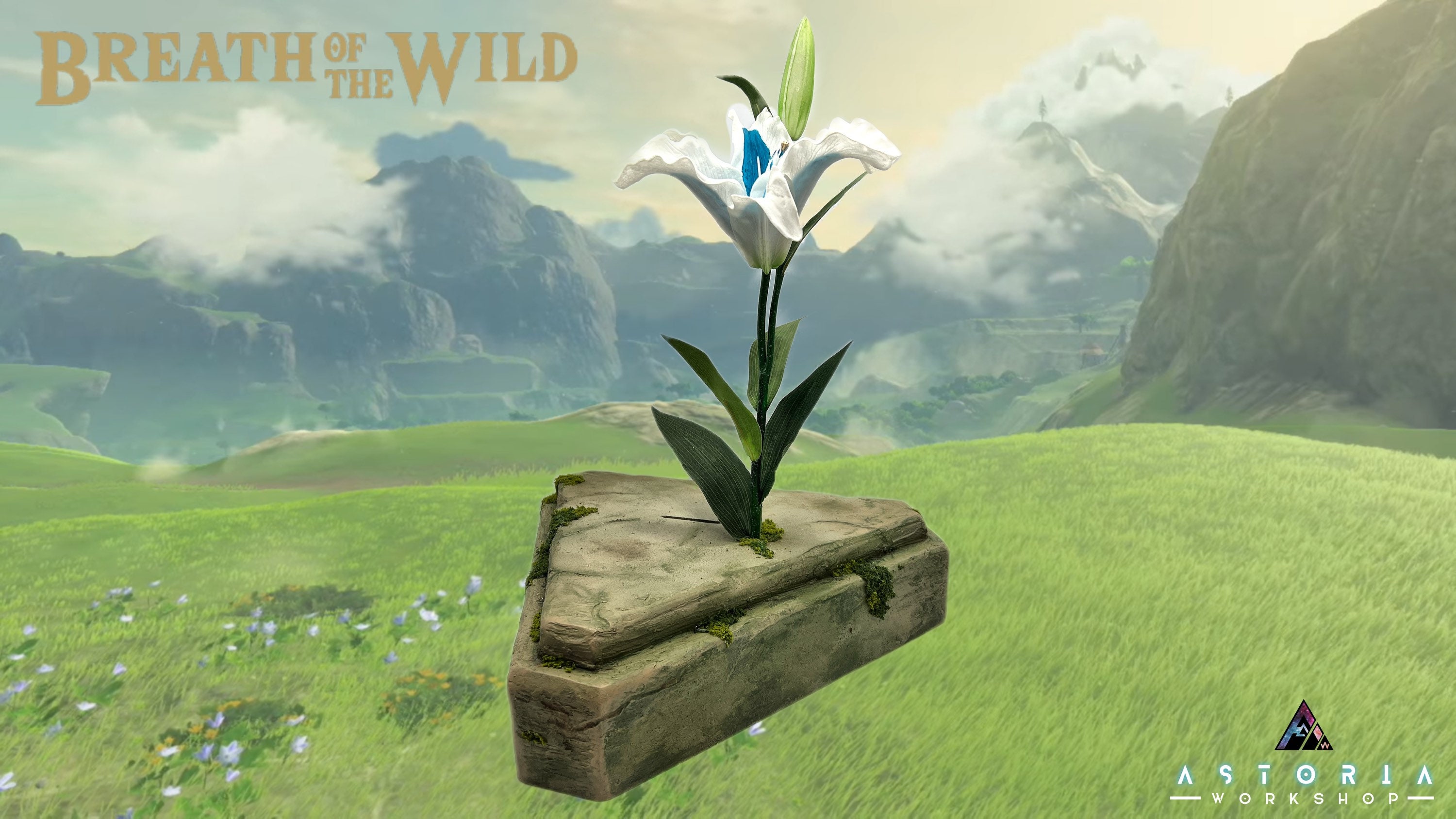 Legend of Zelda Master Sword Display Pedestal Breath of the Etsy