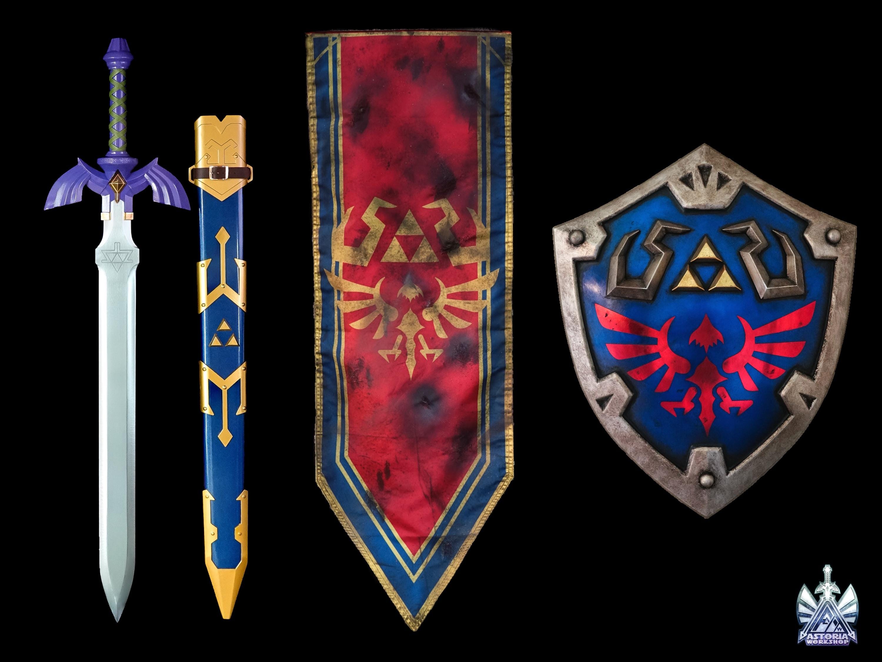 ハイリアの盾 - ゼルダの実物大1:1金属レプリカ BOTW、TOTK、オカリナ