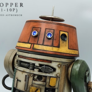 CHOPPER Mubo&#39;s Droid Builders Galaxy&#39;s Edge Droid Personalizzazione, verniciatura e invecchiamento per l&#39;unità C1 Chopper Ahsoka Rebels