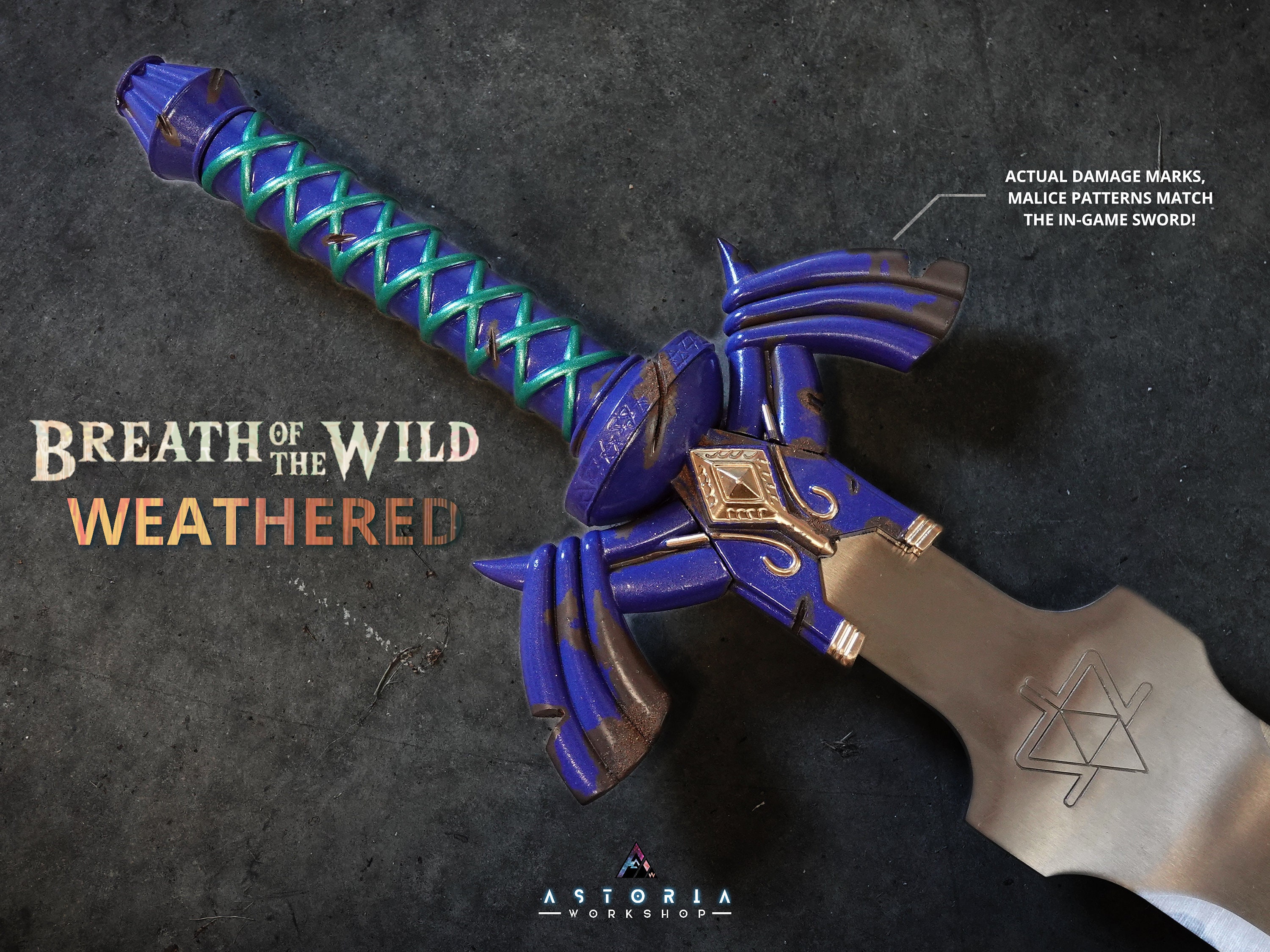 Legend of Zelda Master Sword Replica BOTW blue – Highlander Knives and  Swords