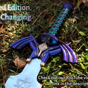 Legend of Zelda Master Sword Full-Size Metal Replica, Breath of the Wild, Twilight Princess, Ocarina of Time, Tears Limited ColorChange