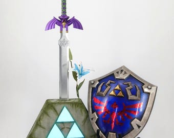 ゼルダ ライトアップ トライフォース ディスプレイ 台座 オブ タイム