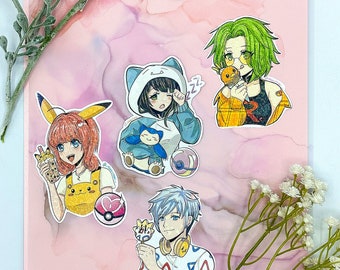 P0kiGirls Sticker Set (KawaiixHawaii)