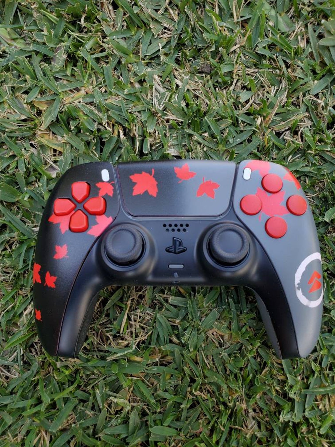 PS5 Controller Ghost of Tsushima inspired Custom Painted Etsy