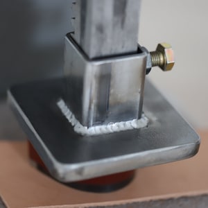 Arbor Press Accessory Attachment Foot- Steel Press Plate Clicker- Hand Tool Made in USA- Leather Work Stamping and Die Cutters-Coin Rings