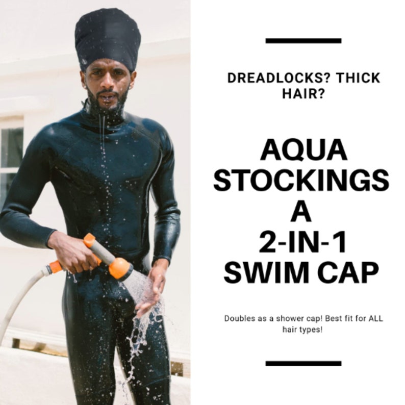 Large & Extra Large Swim Cap for Dreads Natural Hair Braids Etsy