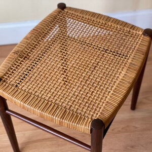 Soborg Mobler benches side tables in rosewood and rattan image 5