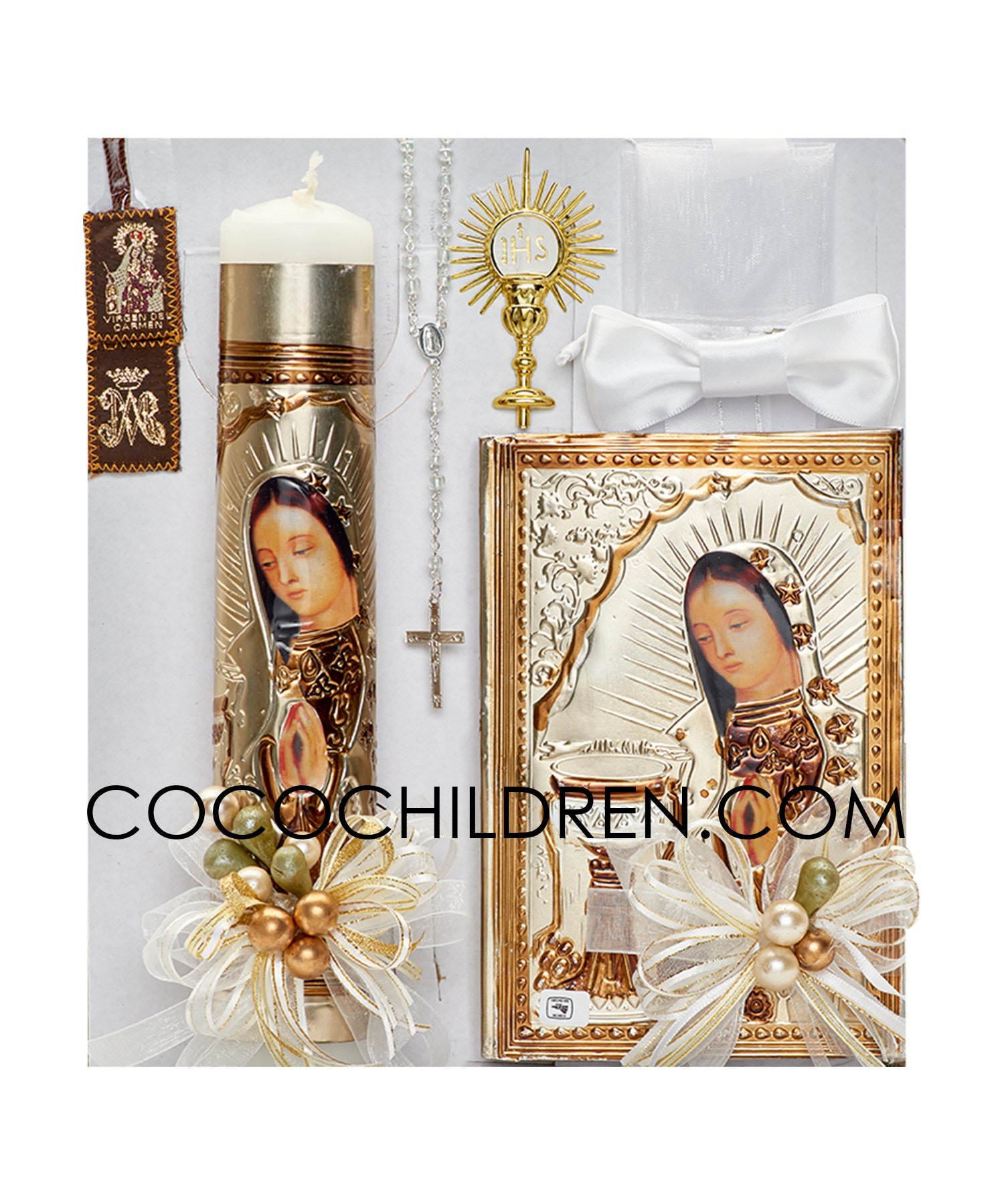 Cocochildren.com Mx-181C Granada First Communion Candle Set