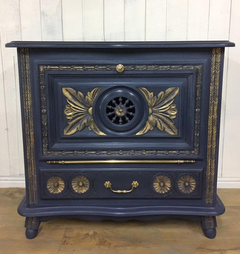 RESERVED FOR H. Hand painted original French linen Etsy