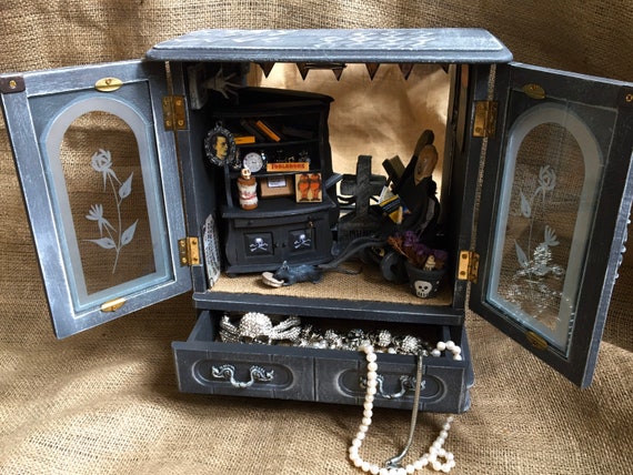 Gothic on sale jewelry armoire