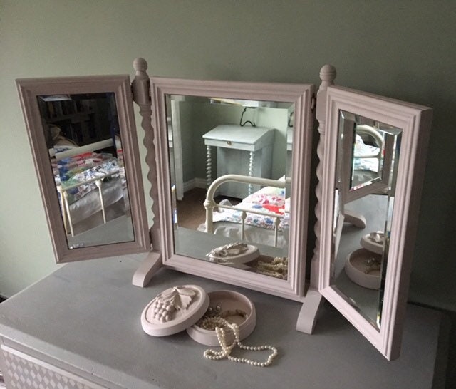 Hand Painted Dressing Table Mirror Free Standing Pink Singapore Hand Painted Dressing Table Mirror Free, Free Standing Mirror Dressing Table