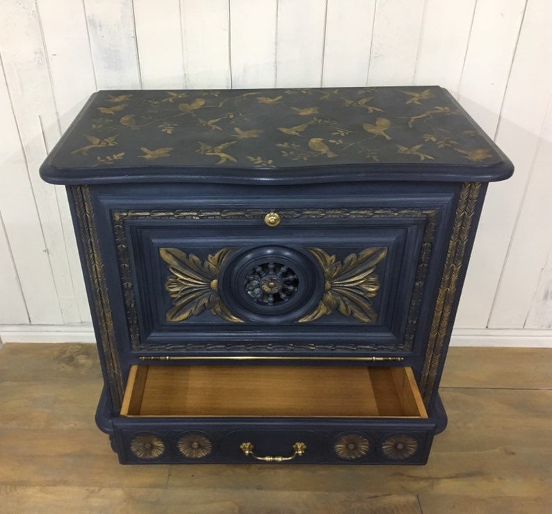 RESERVED FOR H. Hand painted original French linen Etsy