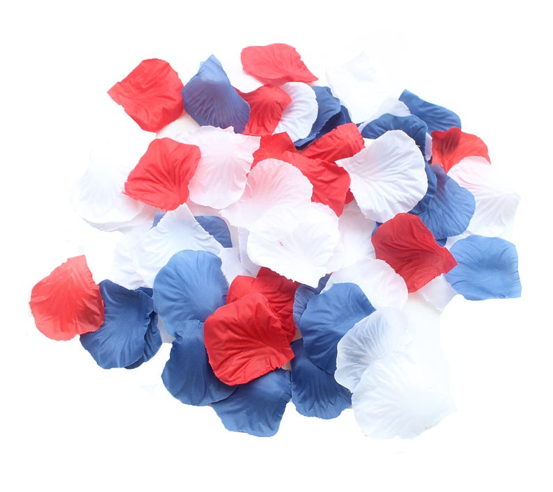 900 Mixed Royal Blue Red White Silk Rose Flower Petals Wedding Etsy