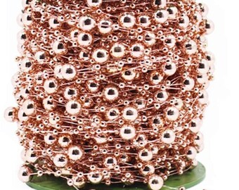 200FT 60M 8+3mm Fishing Line Artificial Pearls Beads String Roll,Pearl Beaded Trim Decoration for DIY Flower Tree Garland,Wedding Party,Bridal Bouquet,Christmas Gift and Hair Band Gold Pearl 200FT 60M 8+3mm Fishing Line Artificial Pearls Beads String Roll,Pearl Beaded Trim Decoration for DIY Flower Tree Garland,Wedding Party,Bridal Bouquet,Christmas Gift and Hair Band Gold Pearl