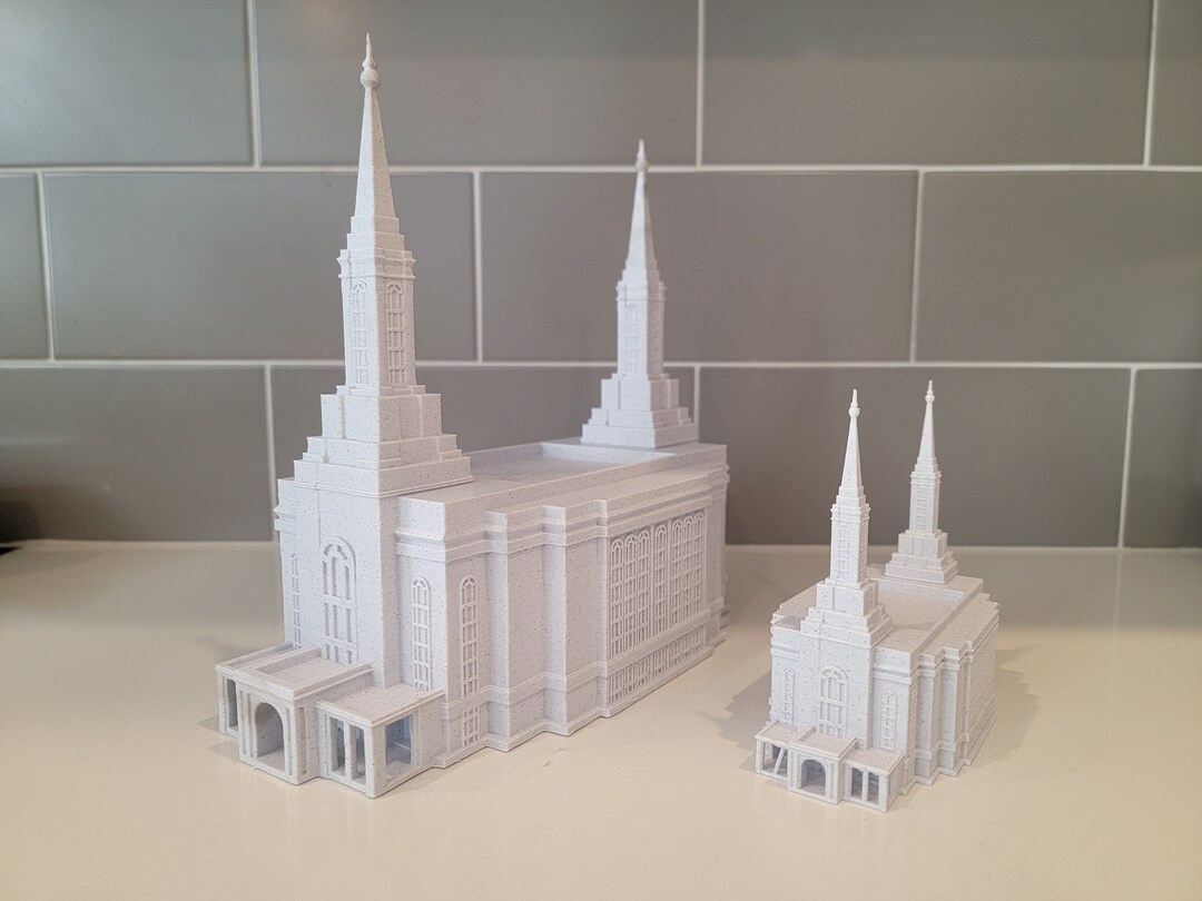 Lindon LDS Temple 3D Printed Model Etsy