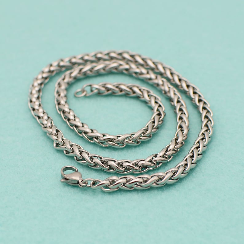 Men/'s Necklace No Allergic Stainless Steel Necklace for Men 5mm Stainless Chain Necklace for Men Stainless Necklace No Tarnish